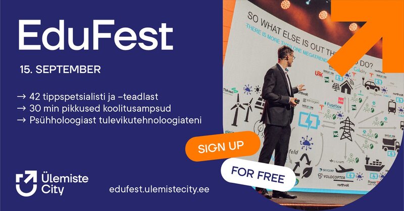 Tallinna Tervishoiu Kõrgkool jagab teadmisi 15. septembril konverentsil EduFest Tallinna Tervishoiu Kõrgkool jagab teadmisi 15. septembril konverentsil EduFest