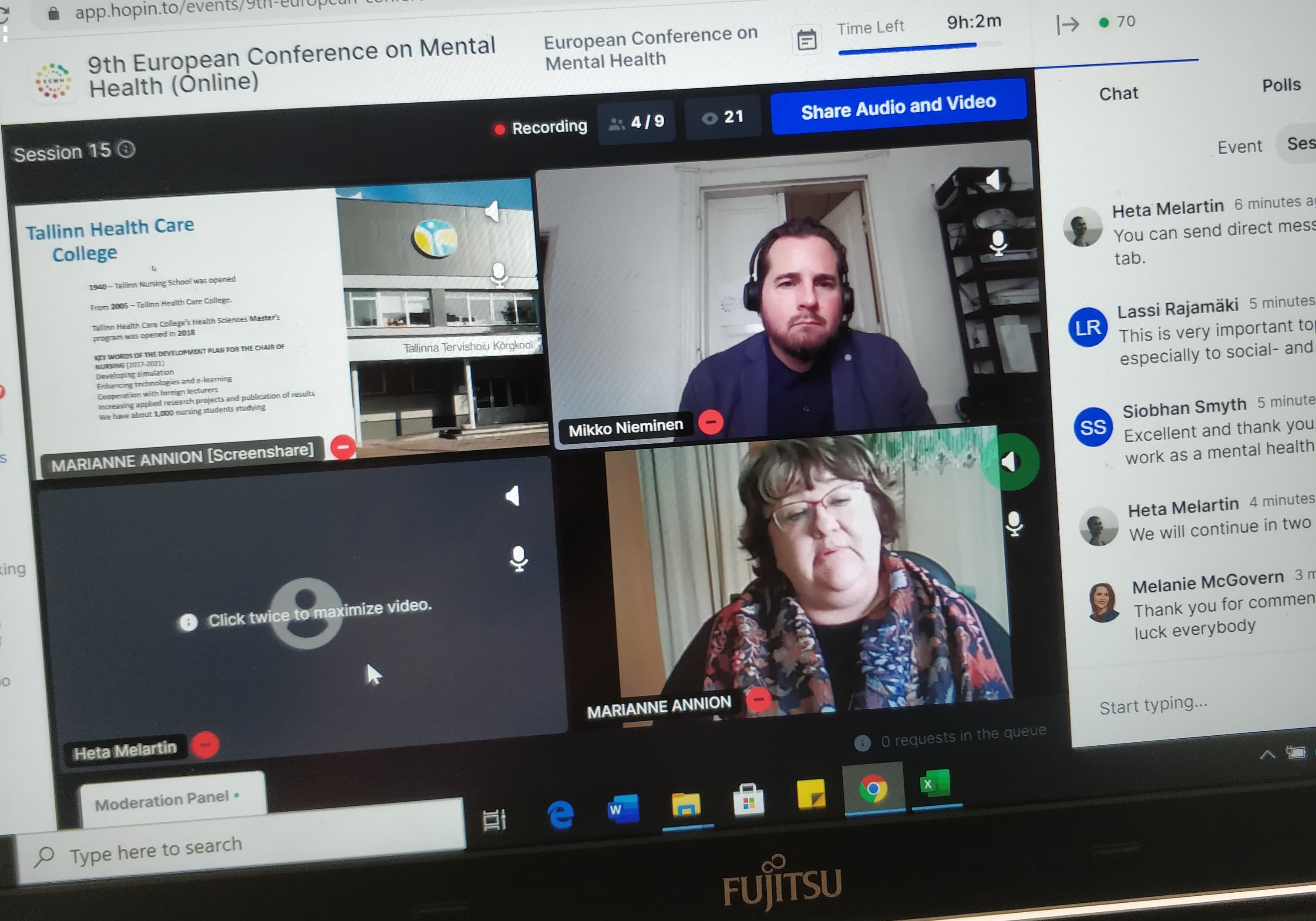 Tallinna Tervishoiu Kõrgkooli õppejõud ja tudengid esinesid Euroopa Vaimse Tervise virtuaalkonverentsil Tallinna Tervishoiu Kõrgkooli õppejõud ja tudengid esinesid Euroopa Vaimse Tervise virtuaalkonverentsil