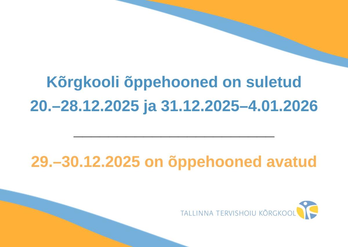 Kõrgkooli töökorraldus pühade ajal