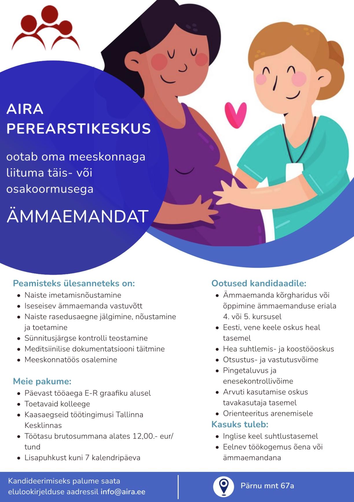 AIRA töökuulutus ämmaemand
