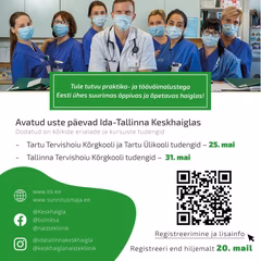 Ida-Tallinna Keskhaigla korraldab Tallinna Tervishoiu Kõrgkooli tudengitele avatud uste päeva! 