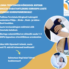 Tallinna Tervishoiu Kõrgkool kutsub tudengeid vabatahtlikuks Euroopa laste rasvumise seiresüsteemi korduvuuringule!