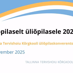 VAATA JÄRELE | üliõpilaskonverents 4.11 