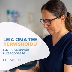 Algas suvine vastuvõtt kutseõppesse