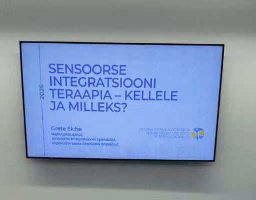 Tegevusteraapia õppejõud Grete Eiche tutvustas sensoorse integratsiooni teraapiat