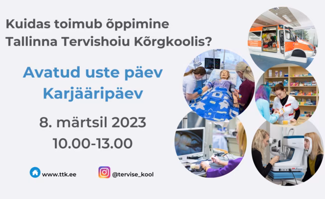 Tallinna Tervishoiu Kõrgkool avab huvilistele uksed ja kutsub 8. märtsil karjääripäevale