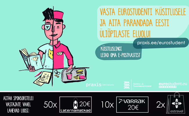 Alguse on saanud EUROSTUDENTi üliõpilaste eluolu uuring!