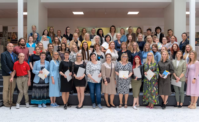 FOTOD | Tallinna Tervishoiu Kõrgkooli aktiivsed ja edumeelsed õppurid pidulikul rektori vastuvõtul