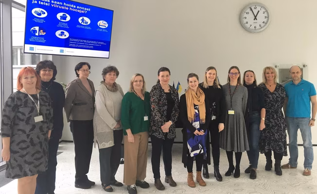 Töökeskkonna heaolu arendamise uuringu partnerid külastasid Tallinna Tervishoiu Kõrgkooli