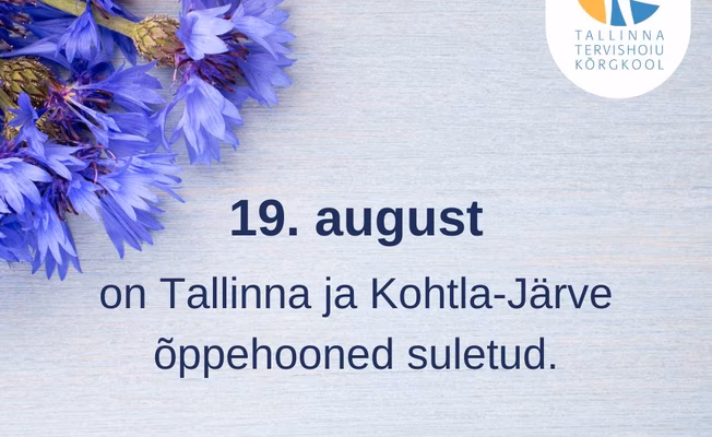 Töökorraldus 19. augustil 2024