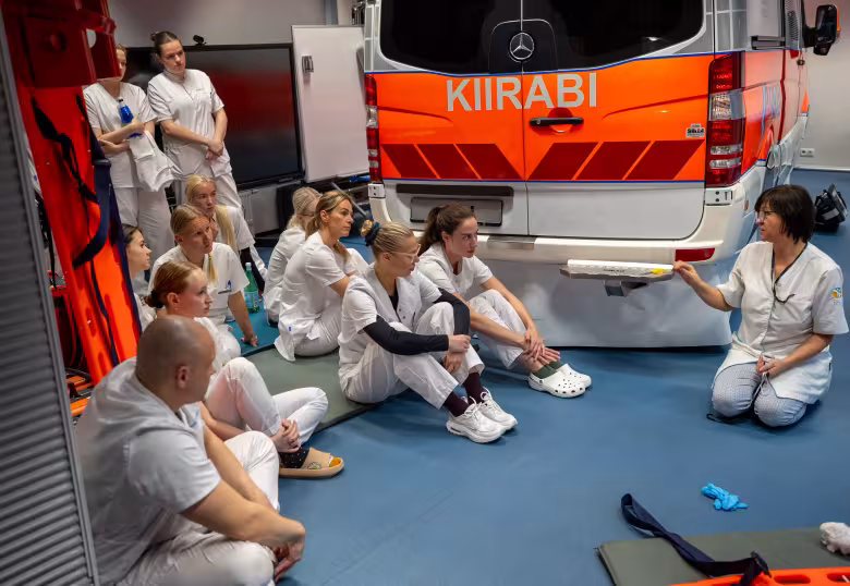 Õppetöö simulatsioonikeskuses.