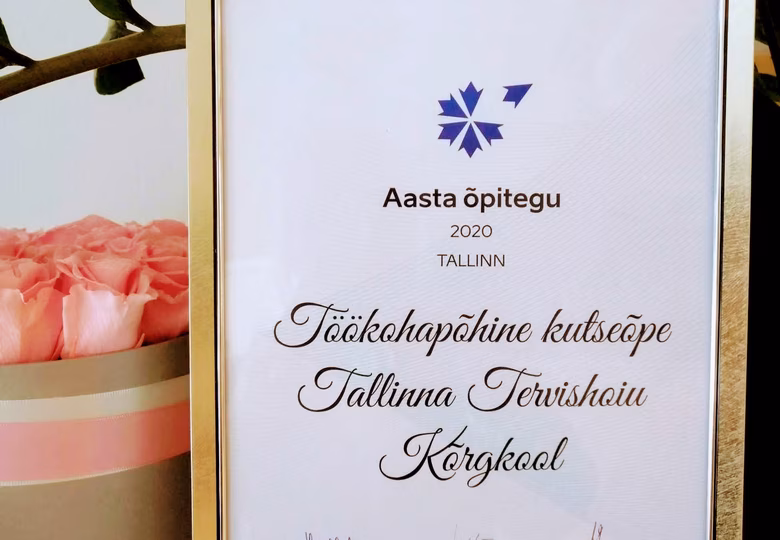 Tallinna aasta õpitegu 2020 laureaat on kõrgkooli töökohapõhine õpe