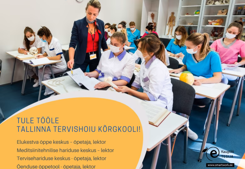 Tule tööle Tallinna Tervishoiu Kõrgkooli!