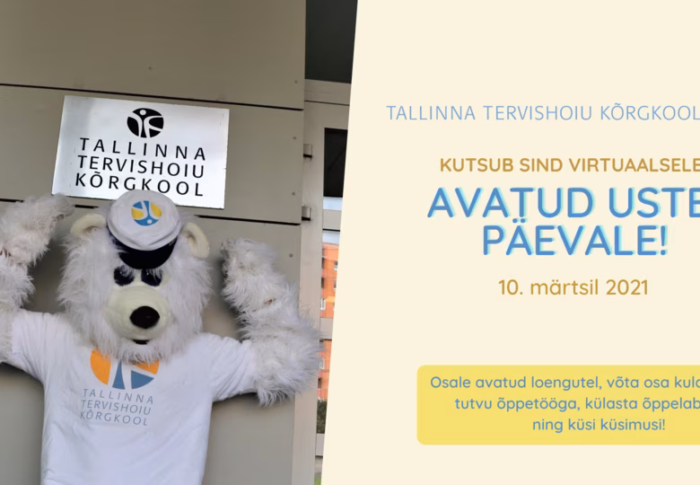 Tallinna Tervishoiu Kõrgkooli avatud uste päev toimub virtuaalselt 10. märtsil!