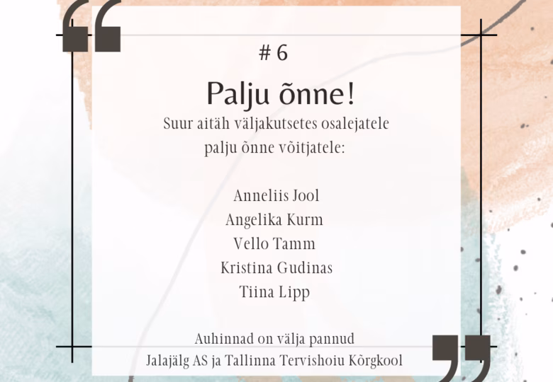 VÕITJAD ON SELGUNUD | Vaata, kes osalesid Euroopa rahvatervise nädala üleskutsel! 