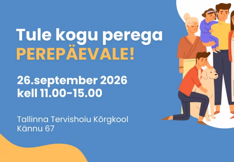 Tallinna Tervishoiu Kõrgkooli kevadine perepäev 26. septembril 2026, kell 11:00-15:00.