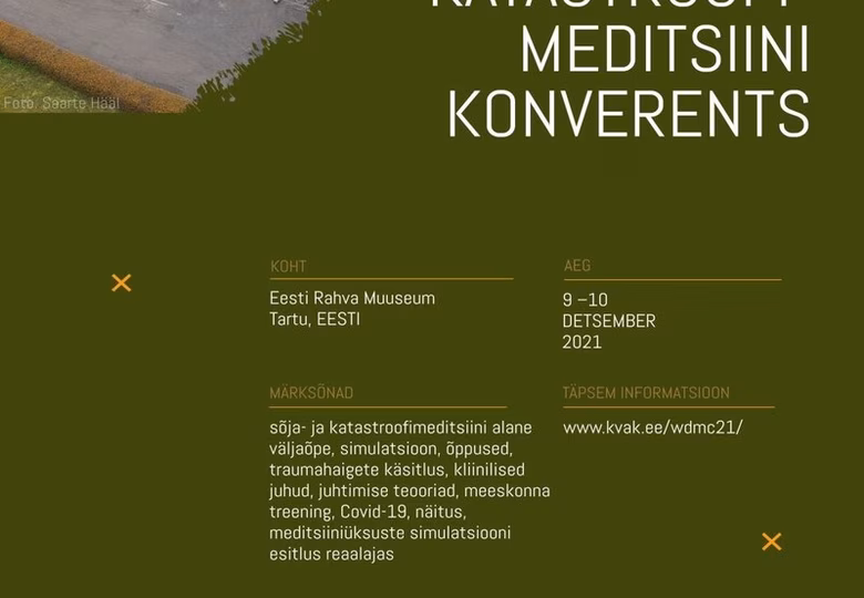 Tule osale "Sõja- ja katastroofimeditsiini konverentsil"! 
