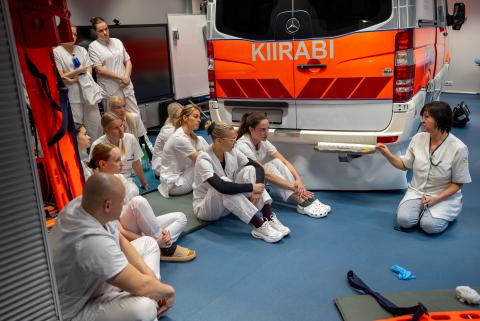 Õppetöö simulatsioonikeskuses.