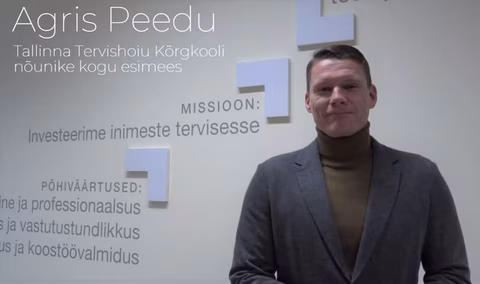 Tallinna Tervishoiu Kõrgkooli nõunike kogu esimehe Agris Peedu uusaastatervitus kooliperele