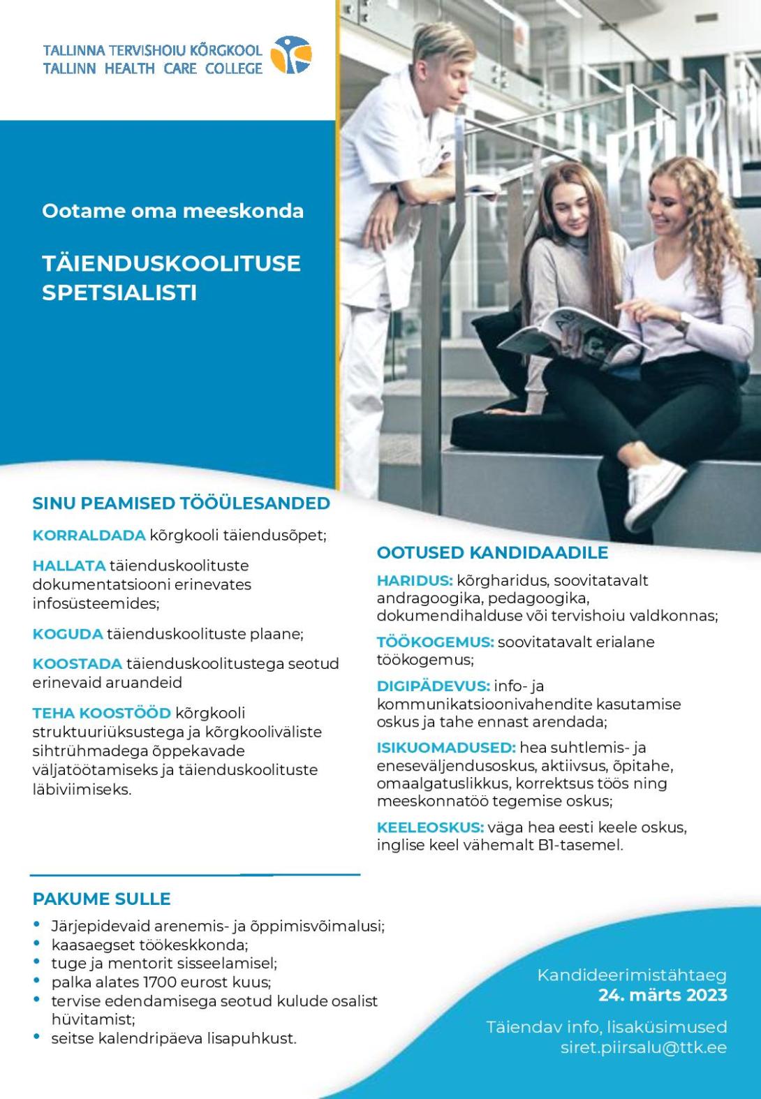 Täienduskoolituse spetsialist